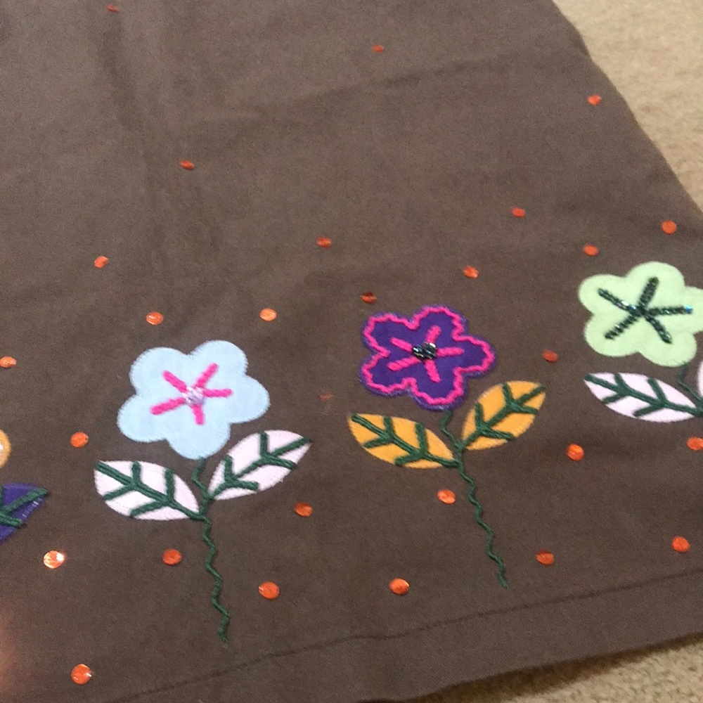 🌸NEW🌸 Moschino Cheap and Chic Vintage Rare Flower Sequin Skirt - Picture 15 of 16
